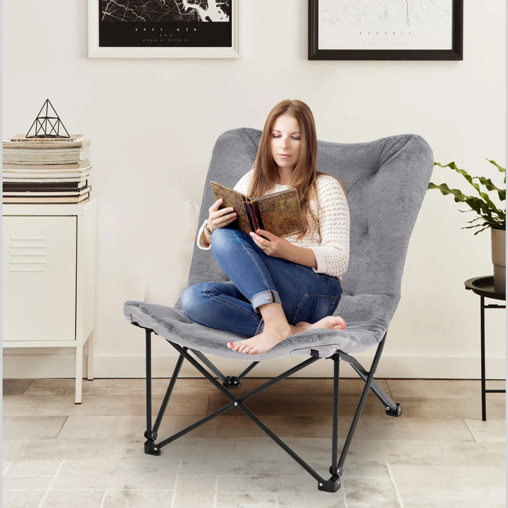 Oversized Folding Camping Chair with Mattress H3147