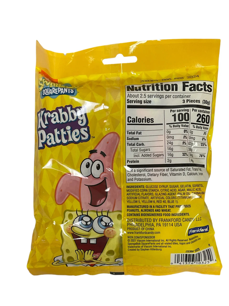 Gummy Candy Pack of 7 Patties, Set of 2 Packs I796338