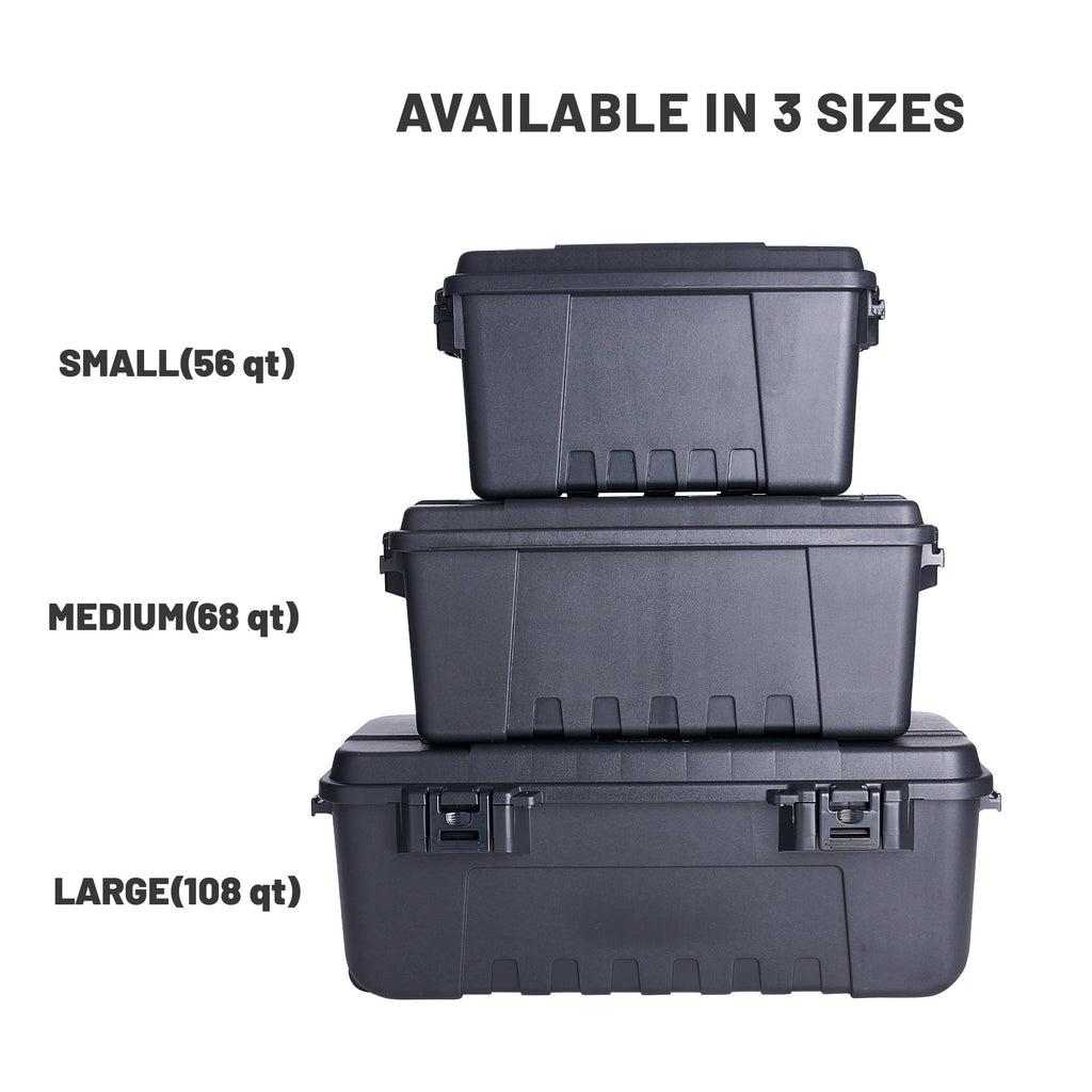 Black 14-Gallon Lockable Storage Box Q662