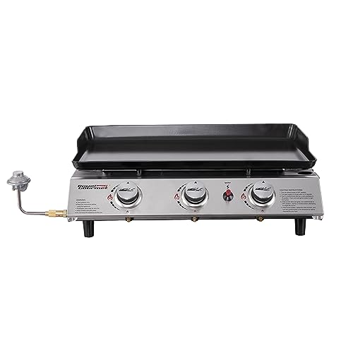 3-Burner Portable Gas Grill Griddle Y47515