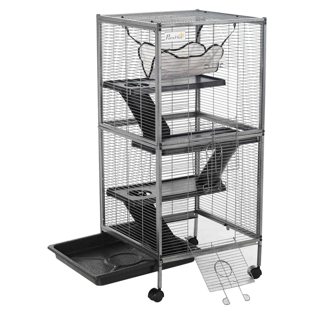 Small Animal Cage with Wheels and Hammock B7399