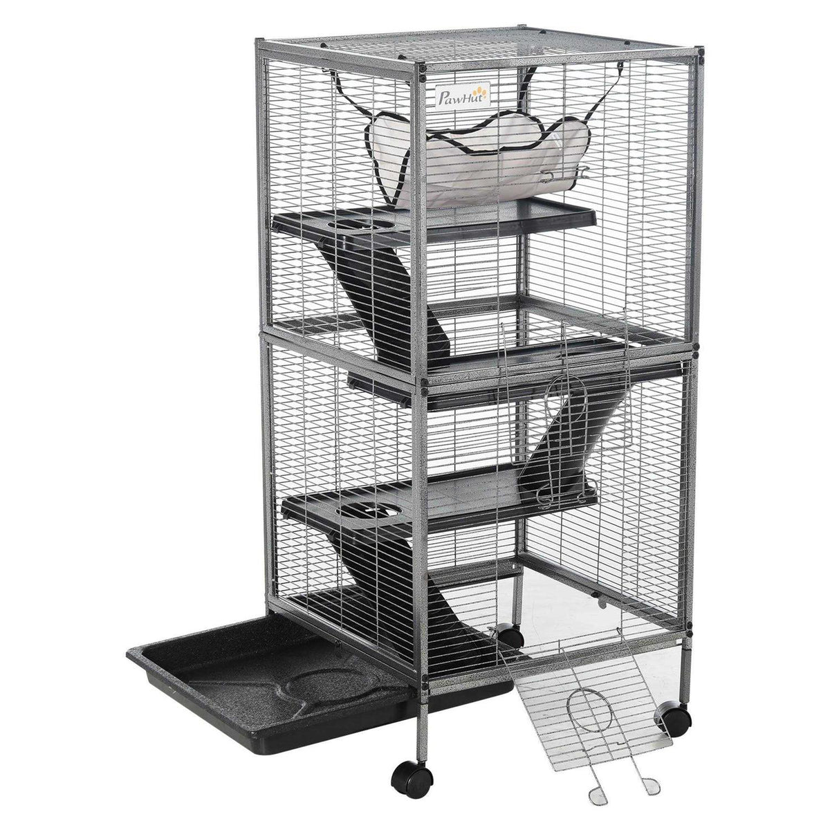 Small Animal Cage with Wheels and Hammock B7399