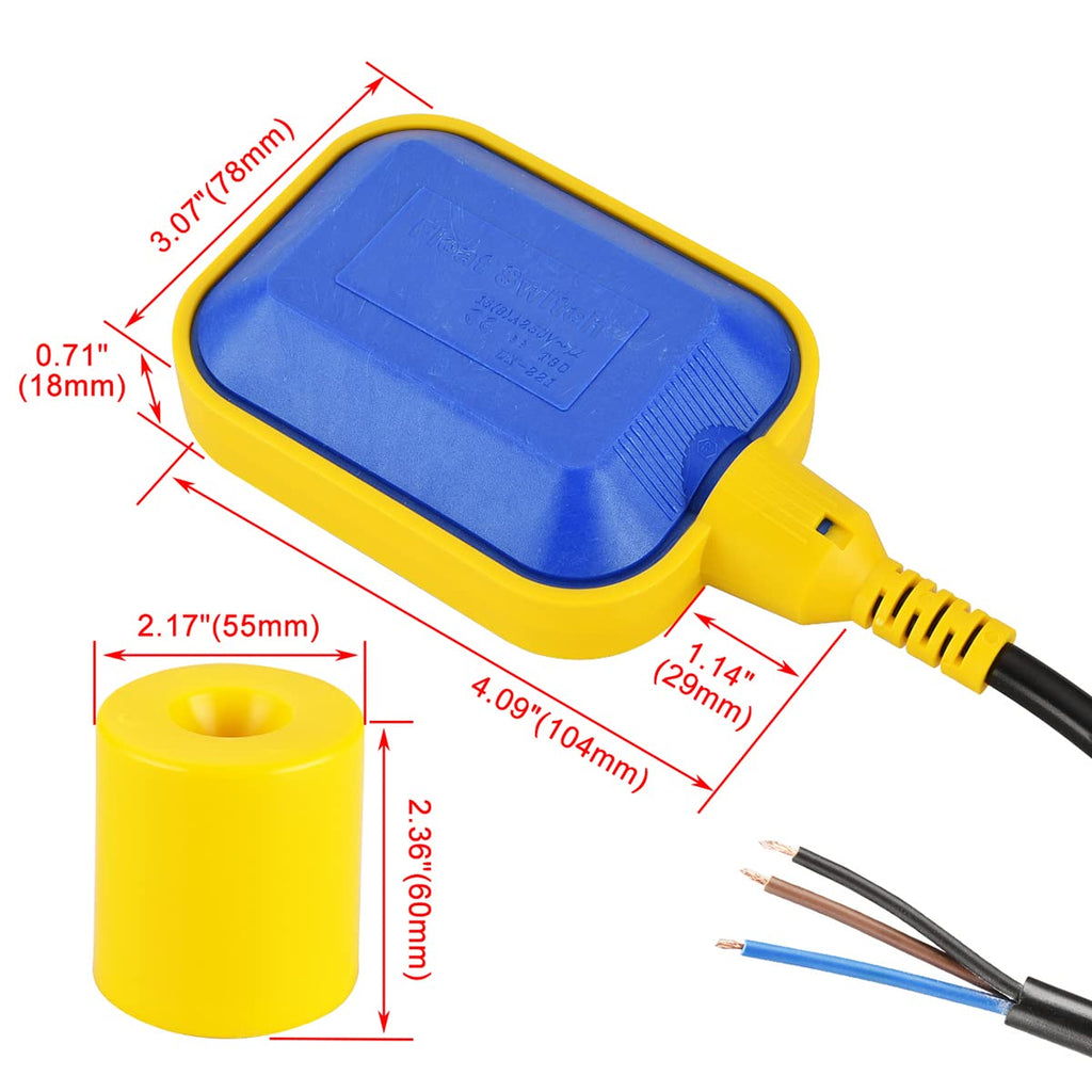 4M Cable Float Switch Water Level Controller K28676