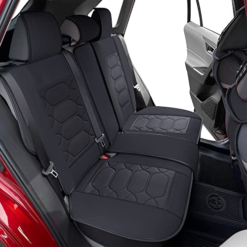 Black Leather Seat Covers for RAV4 (Sport Front Pair, Black&Gray) T316