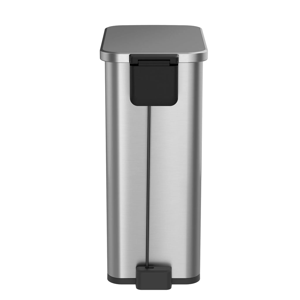 13.2 Gallon Stainless Steel Slim Step Trash Can R486253