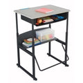 Beige Student Desk with Book Box X65554