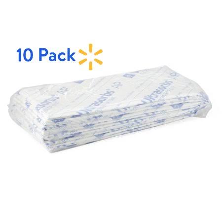 White Disposable DryPads, 24 x 36, 10 Pads/Pack H6363