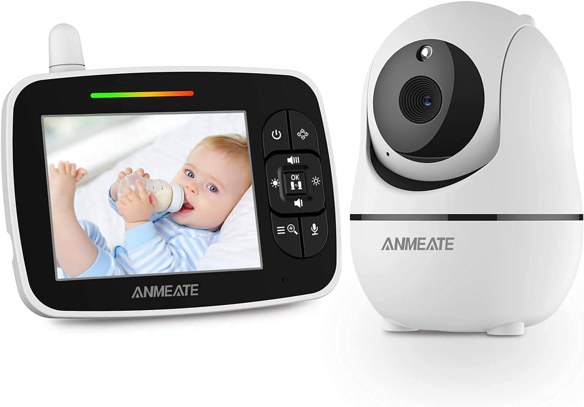 3.5” Video Baby Monitor with Infrared Night Vision and Two Way Talk C122193