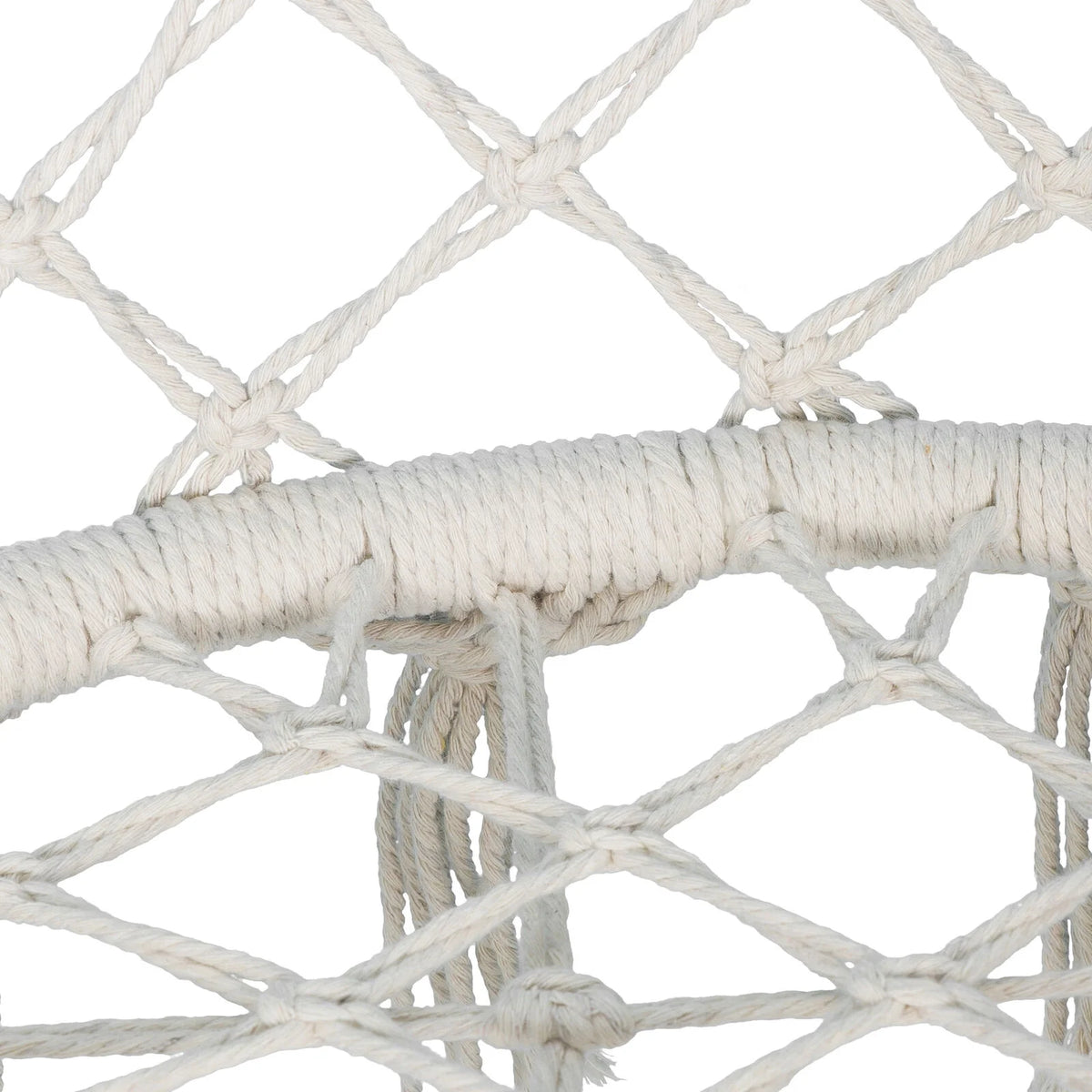 Beige Cotton Rope Hammock Chair A8971