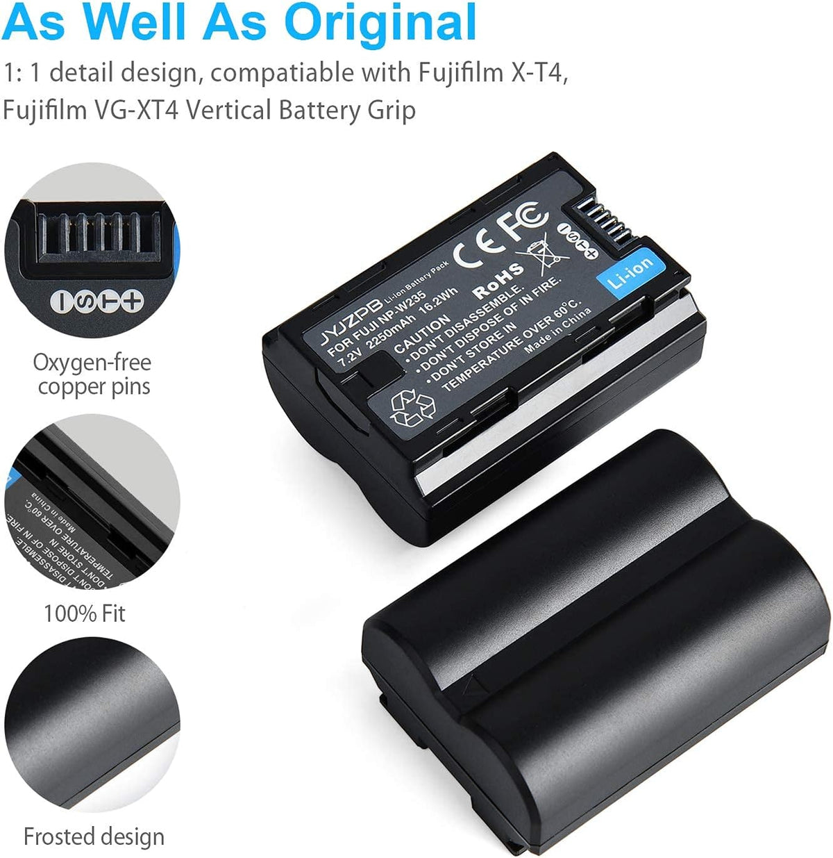 2-Pack Rechargeable Li-Ion Camera Batteries with Charger G342746