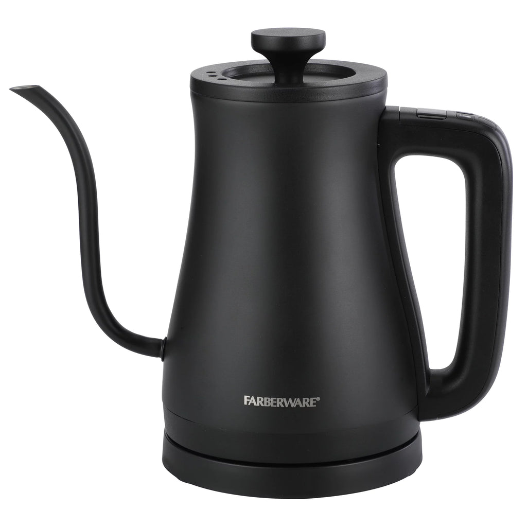 Black 1 Liter Gooseneck Electric Kettle A38231