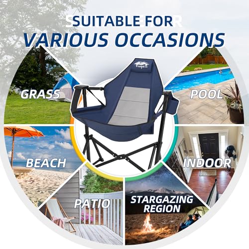 Portable Folding Hammock Chair with Adjustable Back V93383
