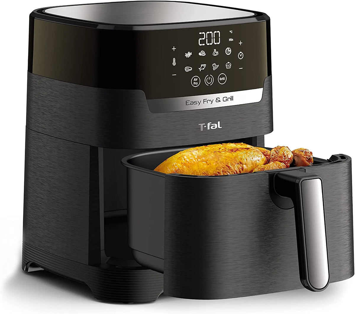 4.4 Qrt Black Air Fryer & Grill Combo B6774