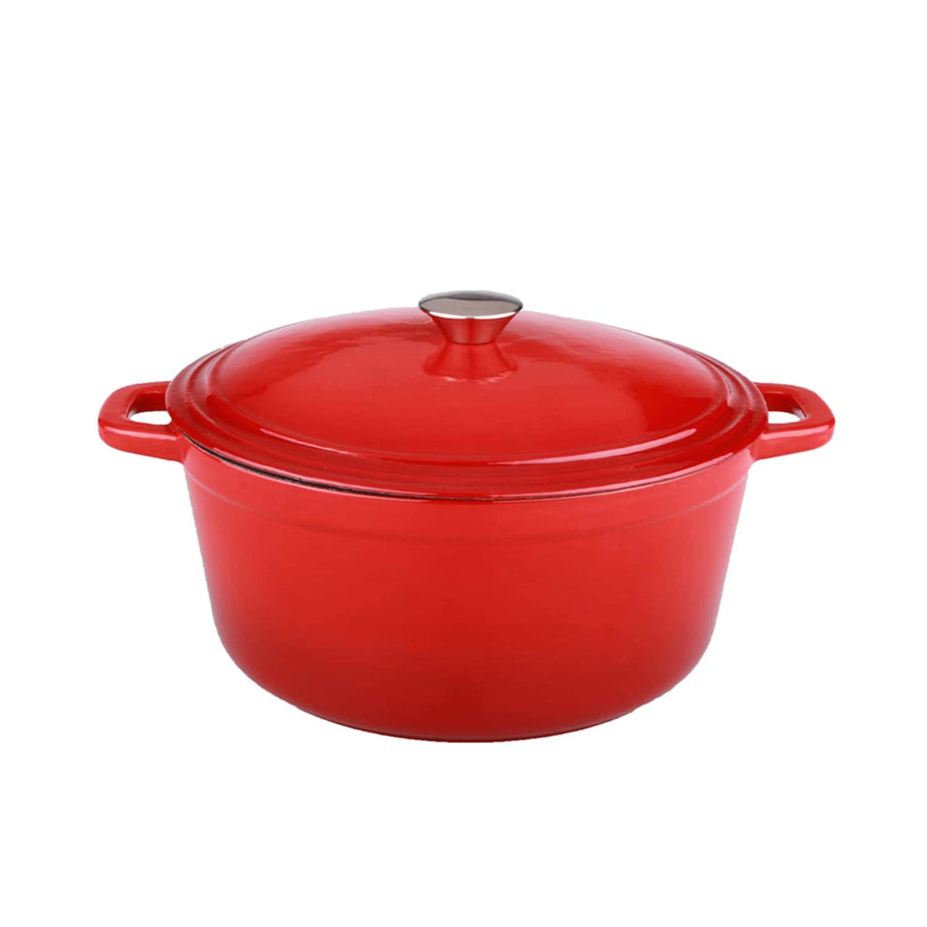 5 qt Blue Cast Iron Oval Covered Casserole Q80593