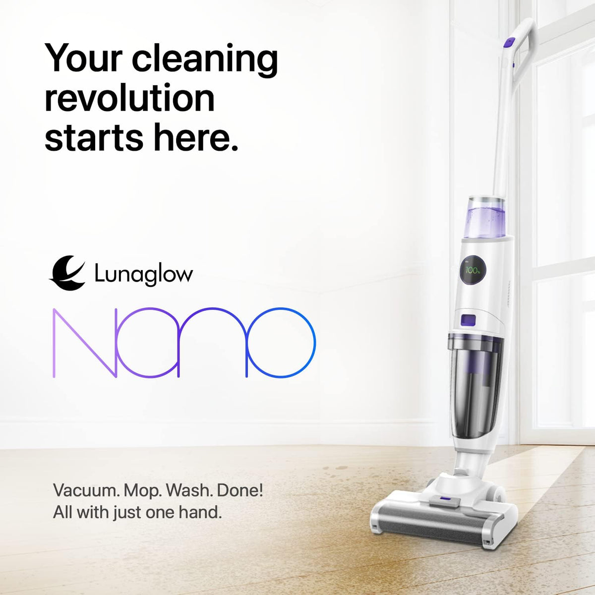 3-in-1 Cordless Wet Dry Vacuum Cleaner White T180083