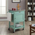 Light Green Stainless Steel Top Kitchen Cart D8750