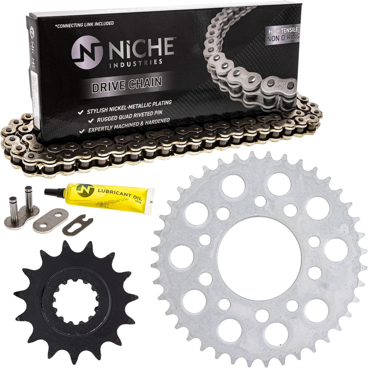 Front 15 Rear 40 Tooth 525HZ Standard 112 Links Drive Sprocket Chain Combo O375