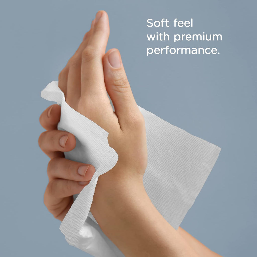 White Hard Roll Paper Towels 12 Rolls O329