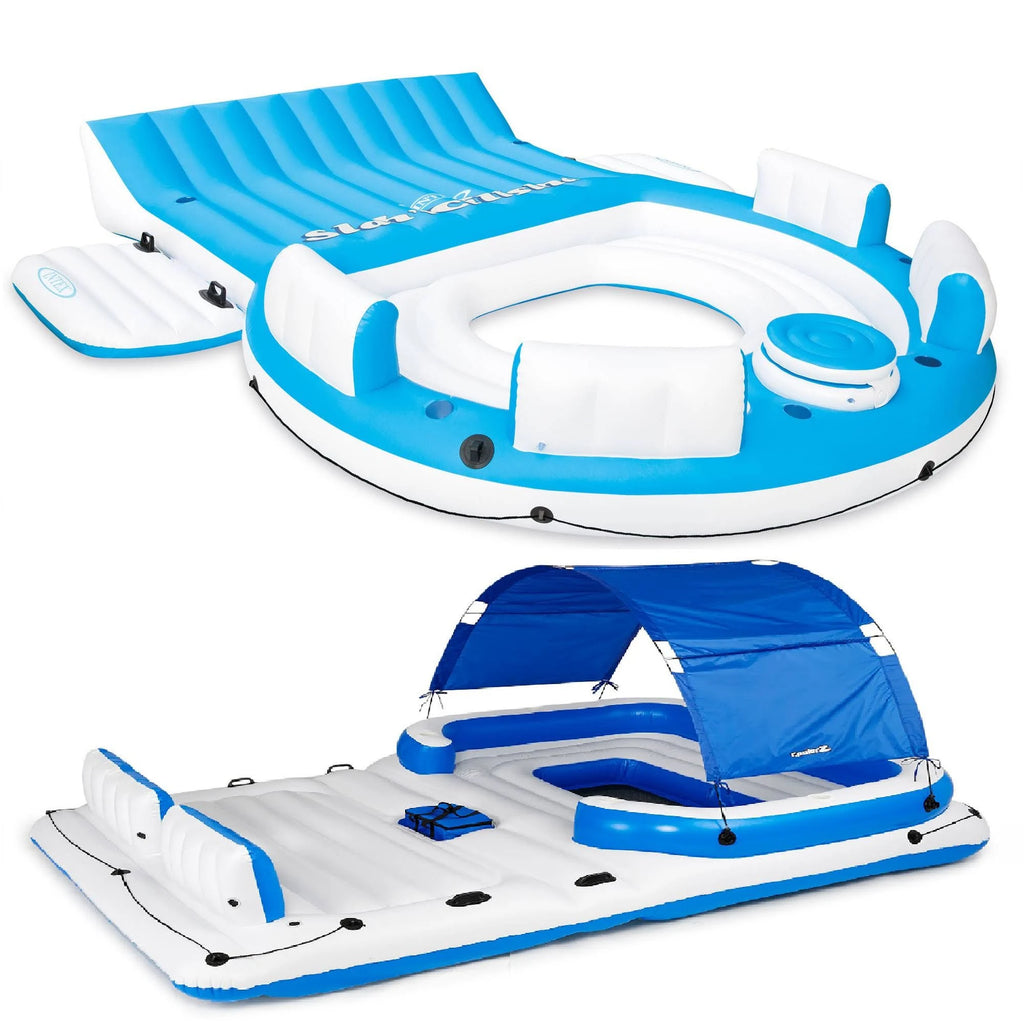 Inflatable Island Lounger 6 Person Floating Island Q51255