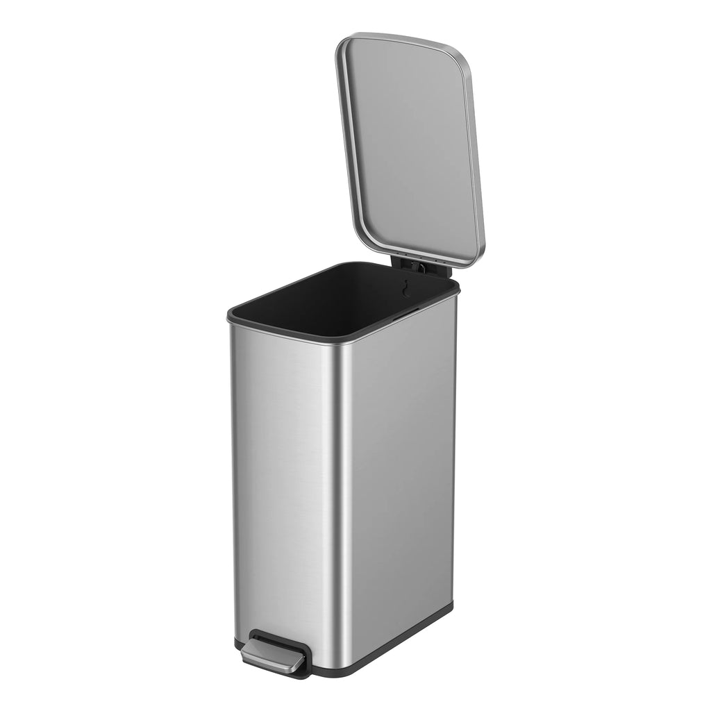 13.2 Gallon Stainless Steel Slim Step Trash Can R486253