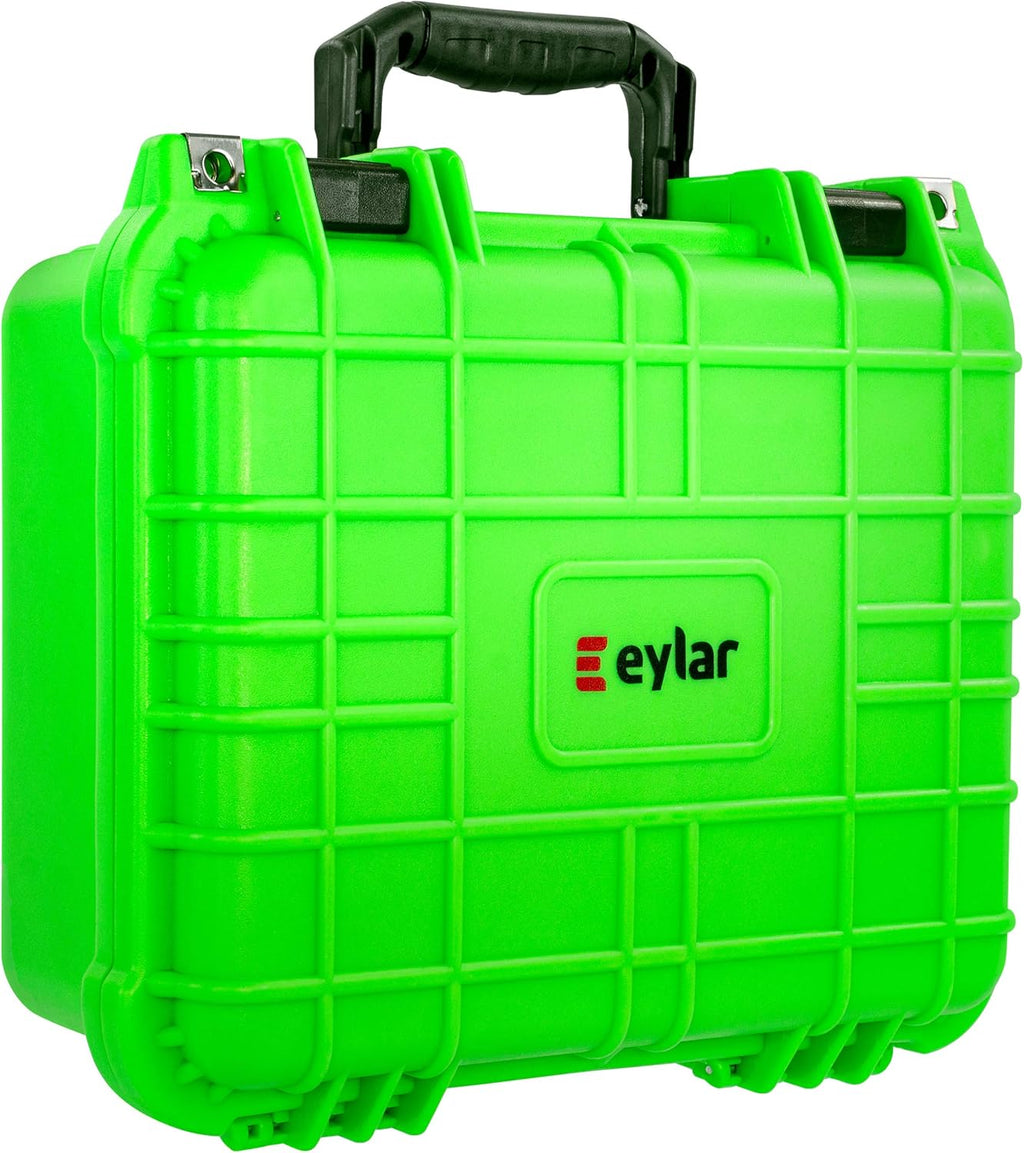 Neon Green Water & Shock Proof Hard Case with Foam N13154