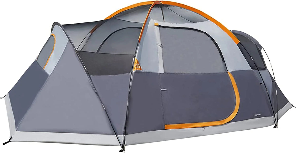 4/8 Person Dome Camping Tent with Rainfly and Carry Bag J4556