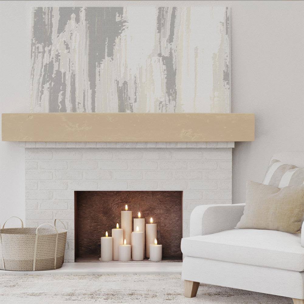 Knotty Pine Faux Wood Fireplace Mantel Q76613