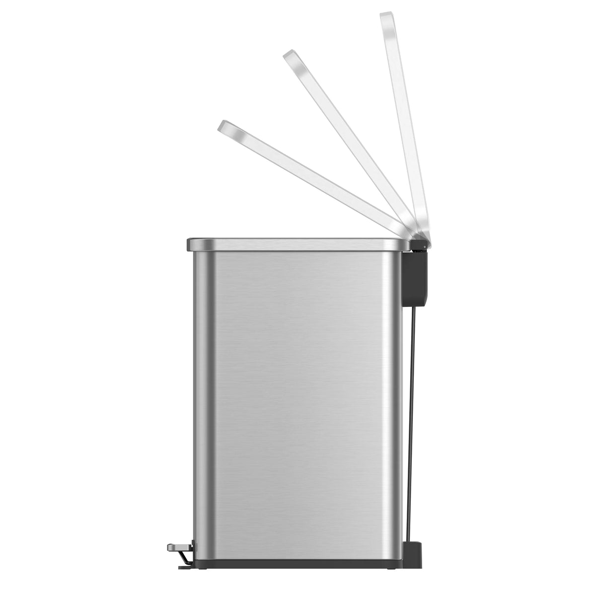 13.2 Gallon Stainless Steel Slim Step Trash Can R486253