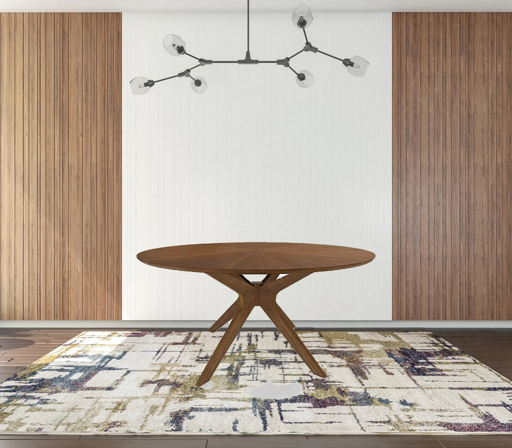 Brown Round Dining Table R965921