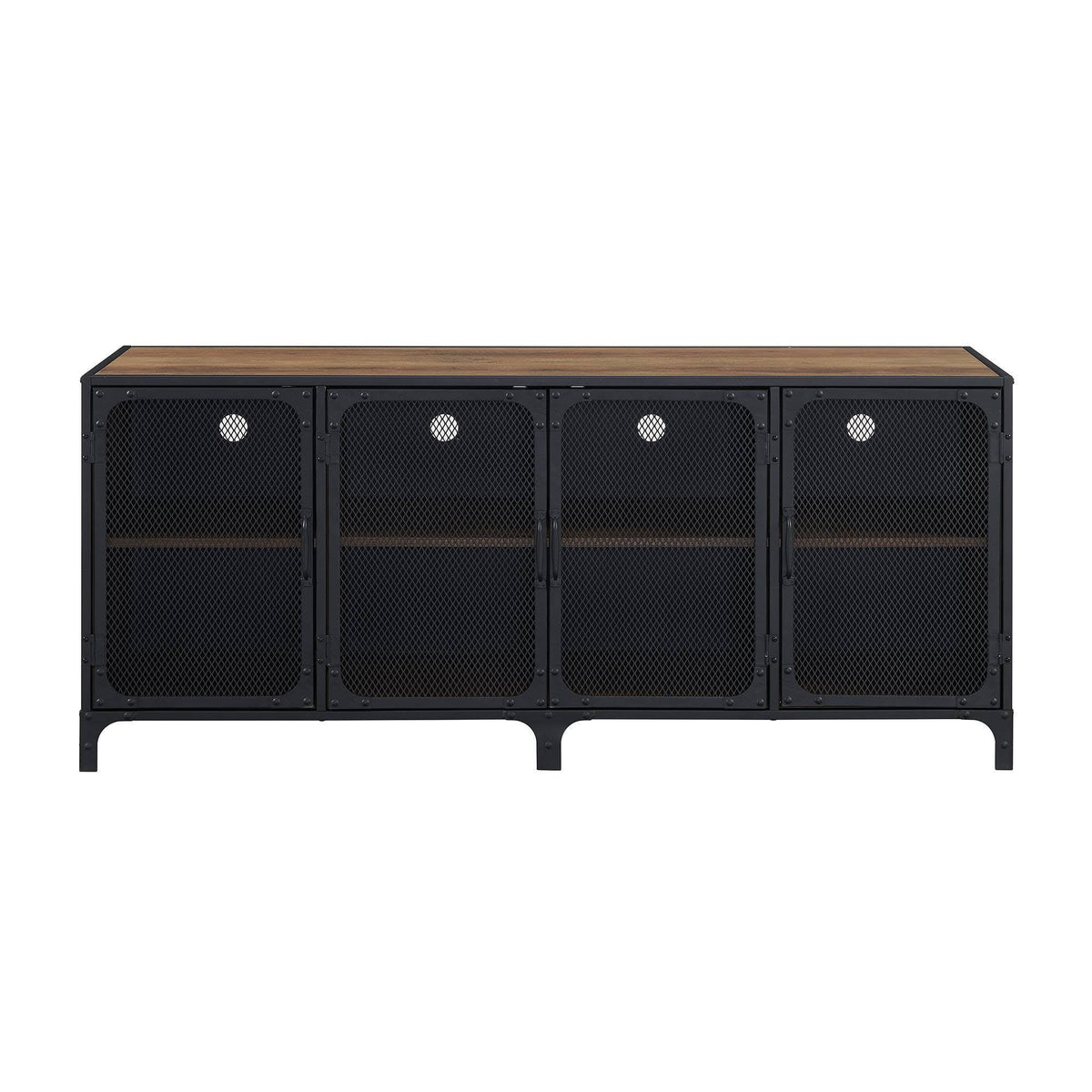Urban Industrial Metal Mesh 4 Door TV Stand O2486