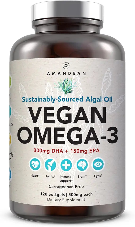 Vegan Omega 3 Algae DHA EPA Softgels 120ct N9374