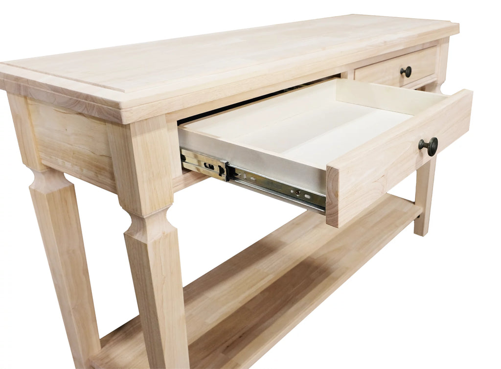 Solid Wood Sofa Table with Drawers N4408