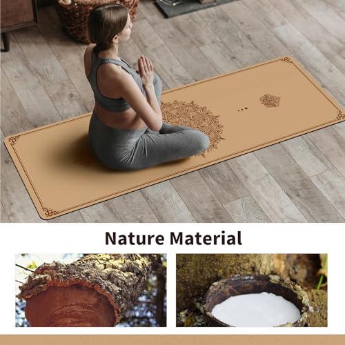 Cork Yoga Mat Non Slip Thick 72" x 24" x 5mm Z221724
