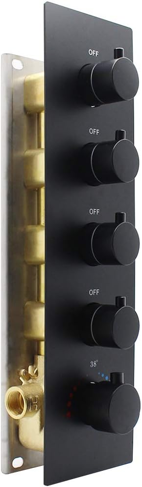 Chrome 3-way Brass Thermostatic Shower Valve K235