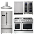48 Dual Fuel Range, Range Hood, Refrigerator, Dishwasher, Wine Cooler G323