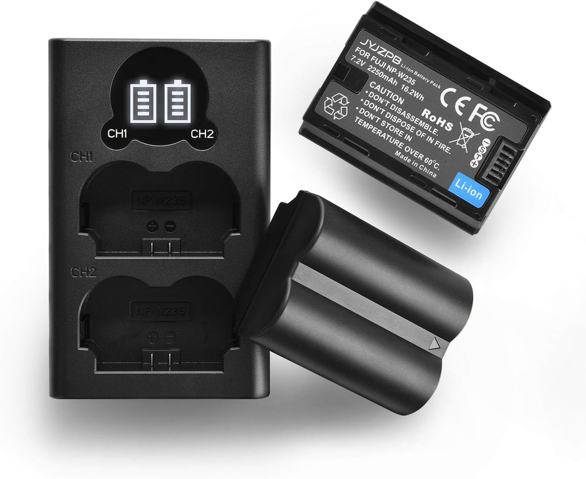2-Pack Rechargeable Li-Ion Camera Batteries with Charger G342746