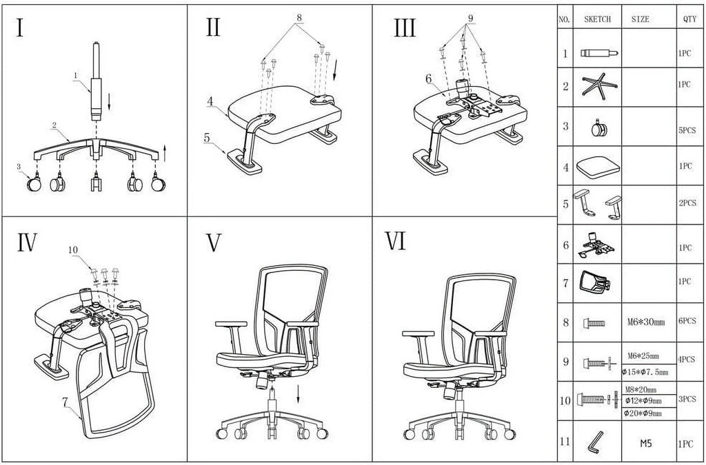 Ergonomic Mesh Office Chair with Lumbar Support, Orange C798759
