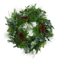 Artificial Christmas Wreath 28x22 Unlit D160