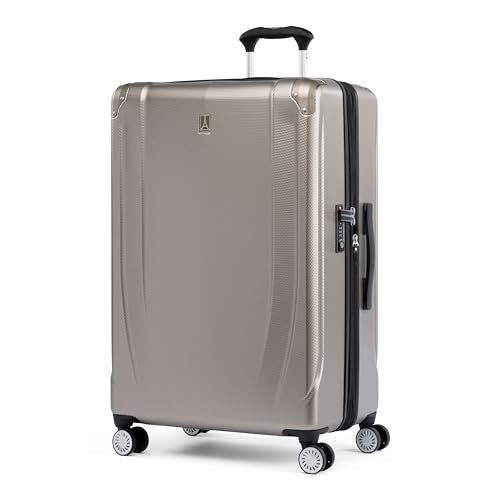 Black 21 Inch Hardside Expandable Luggage with 8 Spinner Wheels C21853