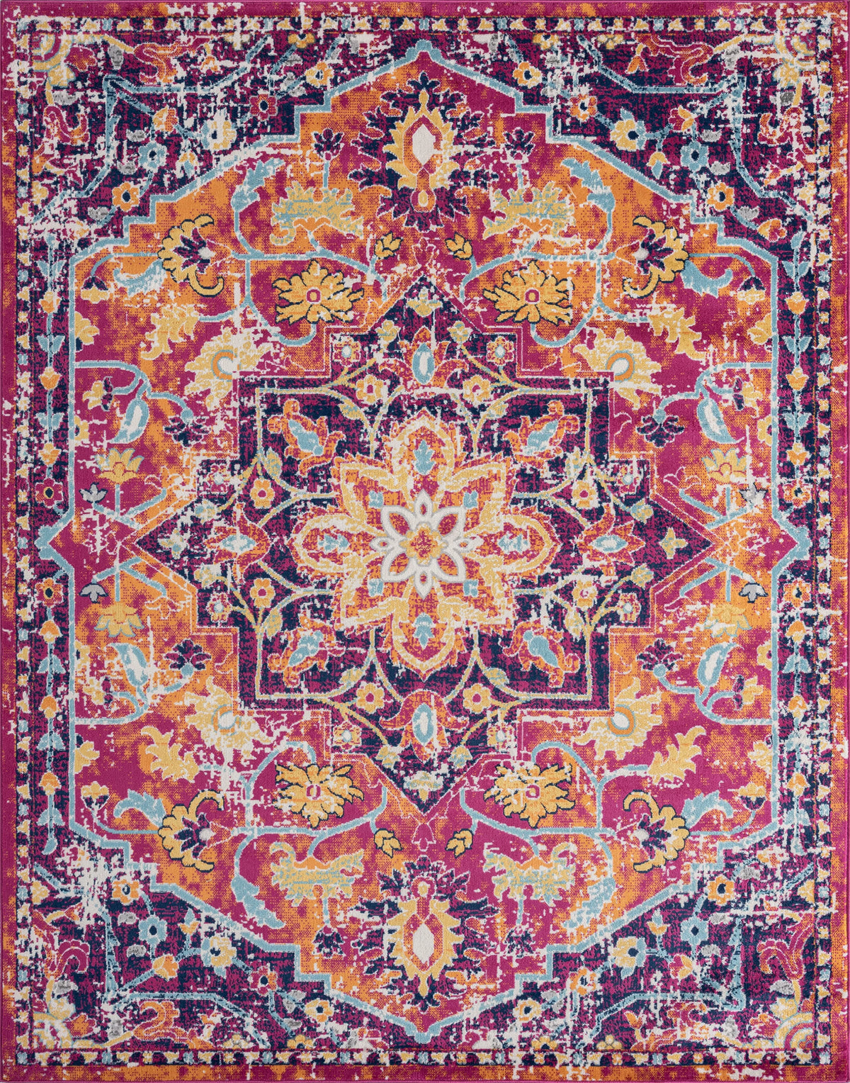 8x10 Medallion Area Rug W4308