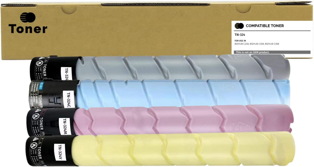 Compatible Konica Minolta 4-Pack TN-324 Replacement Toner X425694