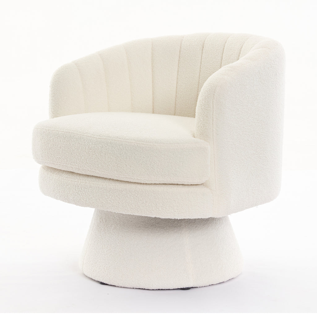 Beige Swivel Accent Chair K5454
