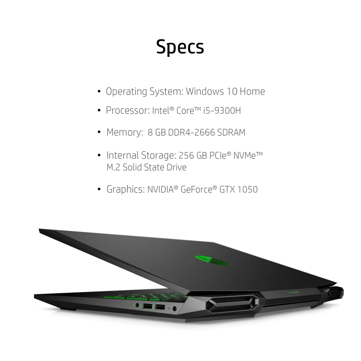 15.6" FHD Gaming Laptop, Intel Core i5-9300H, 8GB SDRAM, 256GB SSD Z332080