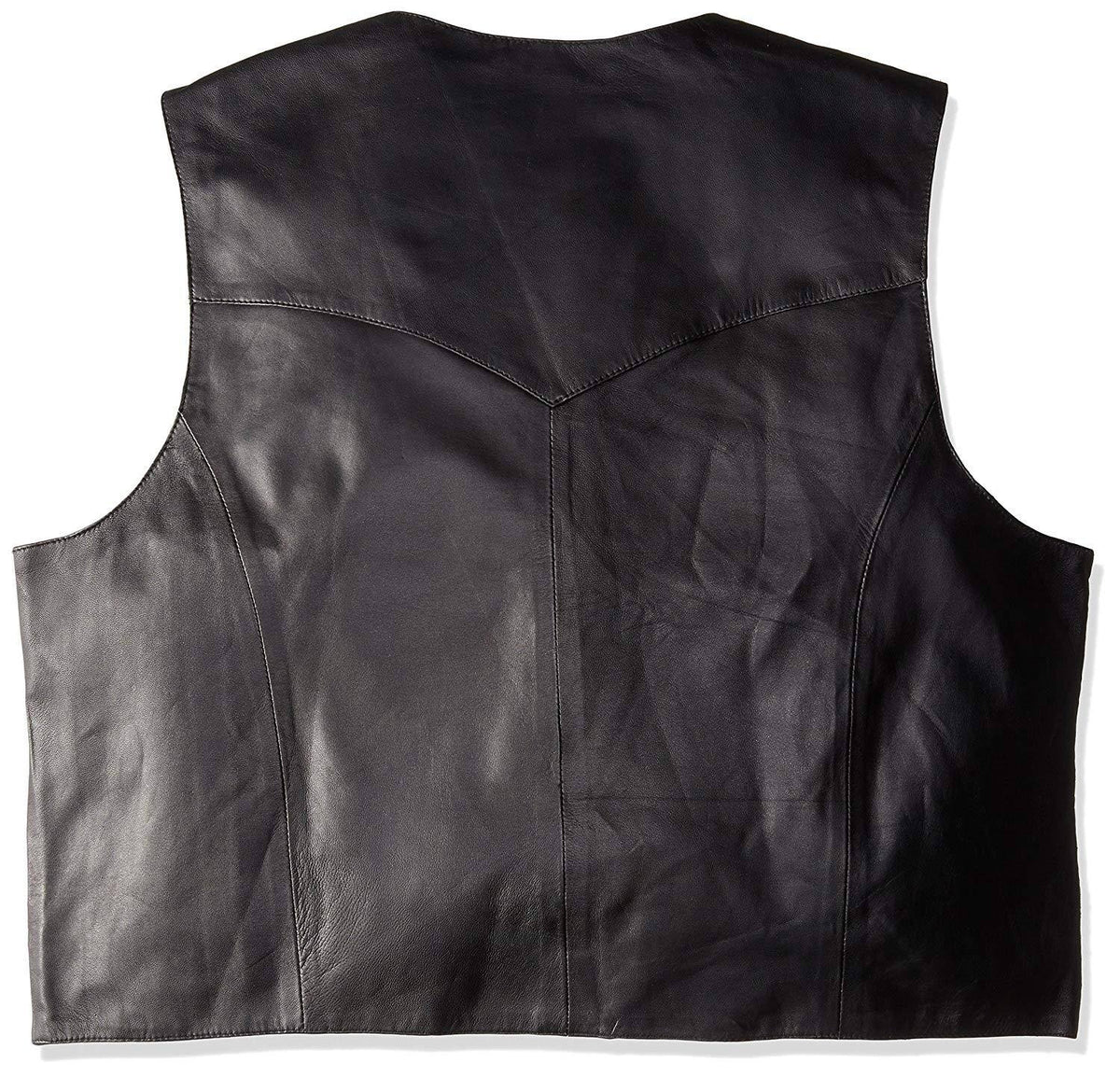 Brown Calf Suede Western Snap Vest O457