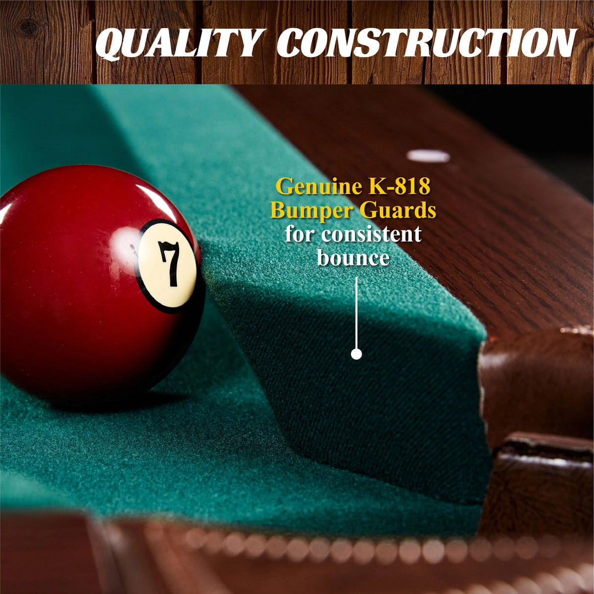 Green Ball and Claw Leg Pool Table H862