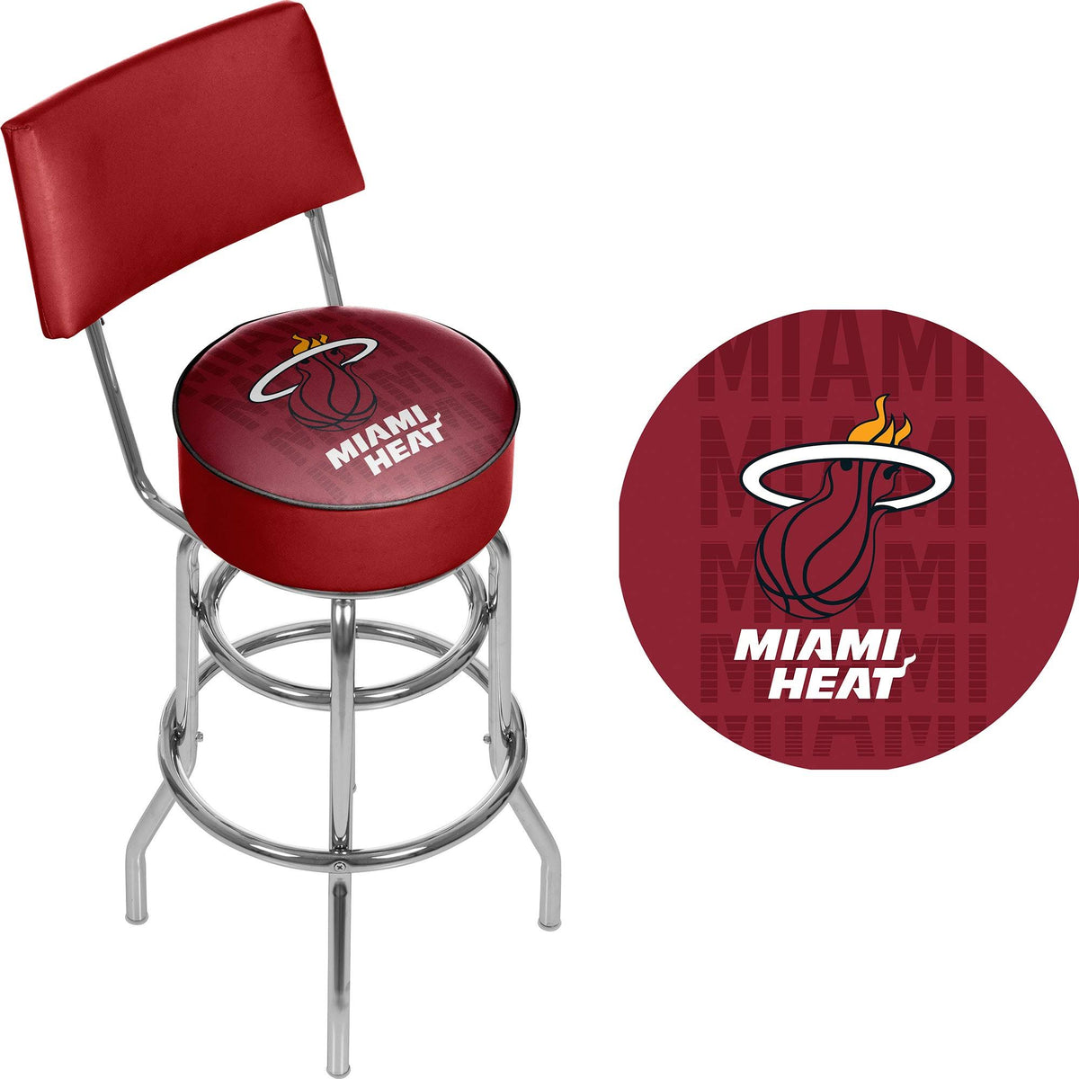 Swivel Bar Stool with Back H841175