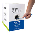Cat6 Riser 1000ft Blue 23AWG Solid Bare Copper UTP Bulk Ethernet Cable R6673