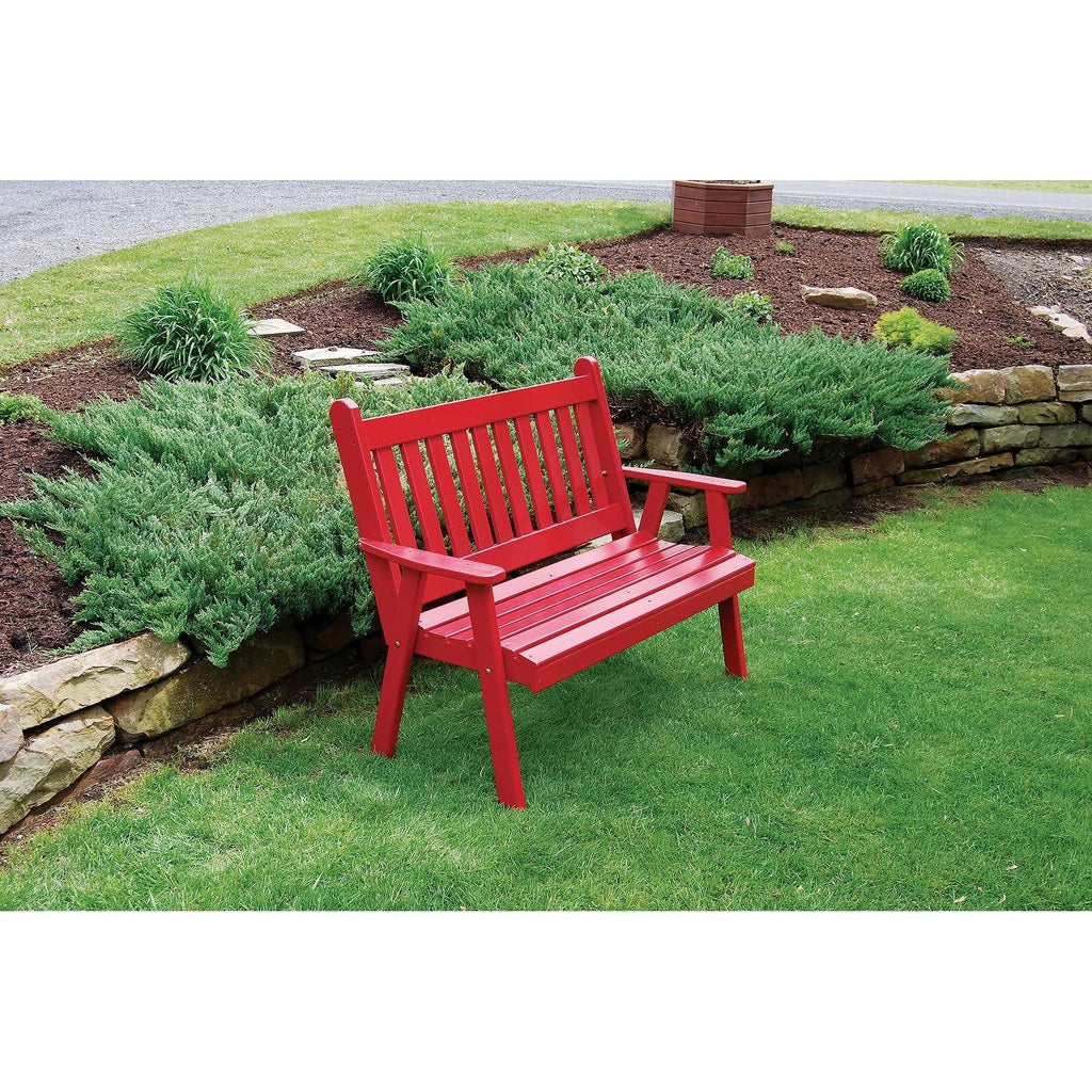 Caribbean Blue Traditional English Garden Bench X582699
