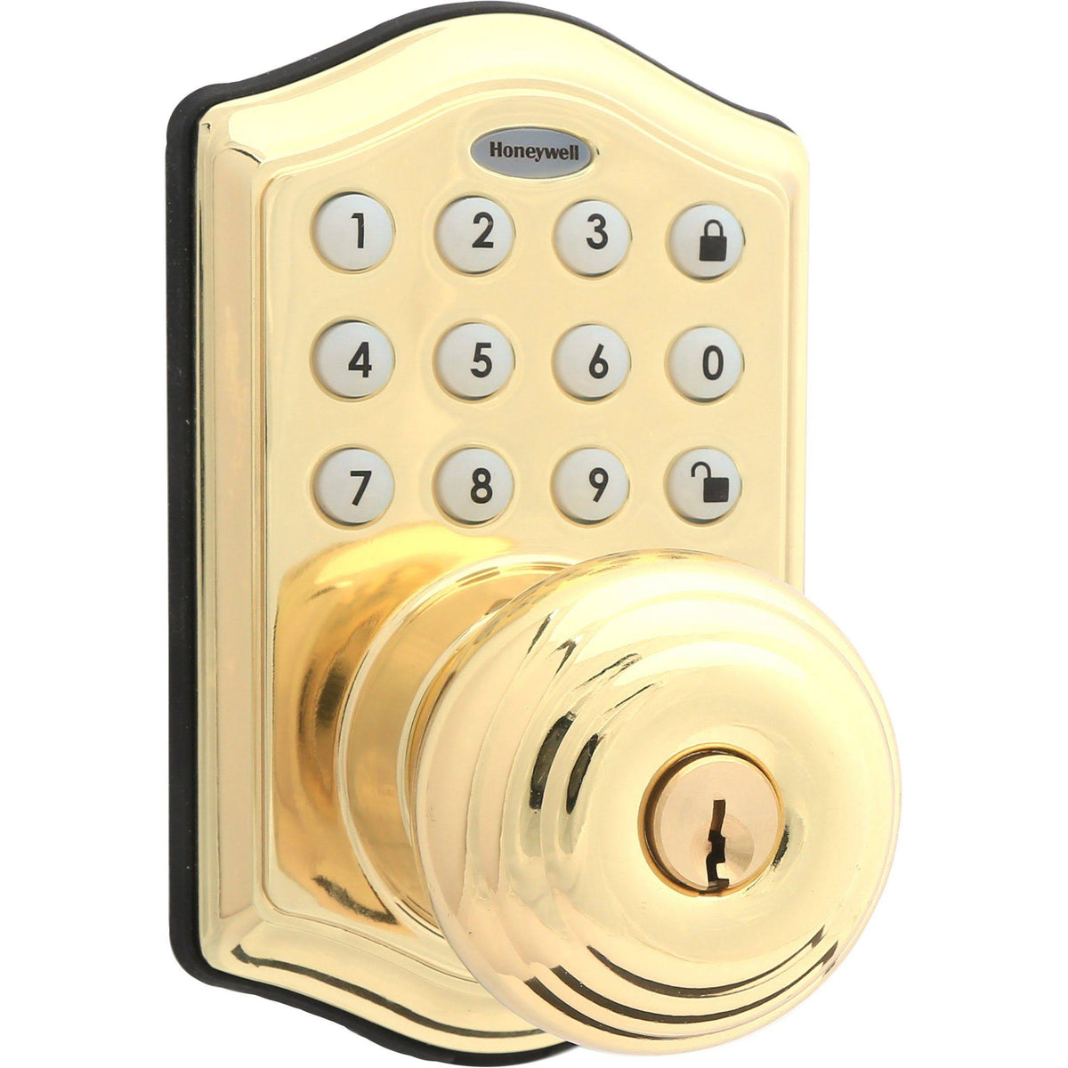 Polished Brass Electronic Entry Door Lock T8029