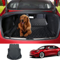Tesla Model 3 Trunk Mat Pet Mat Liner Cargo Mats Waterproof All-Weather Mats Rear Seat Cover Protector Accessories 2022 2021 2020 Black M887929